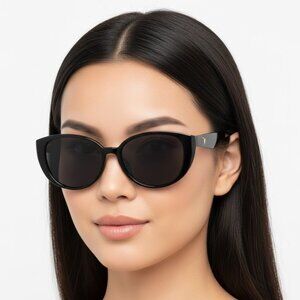 New Authentic Vedi Vero Cat Eye Ladies Sunglasses VVCI20 BLK 57 VVCI20 BLK 57